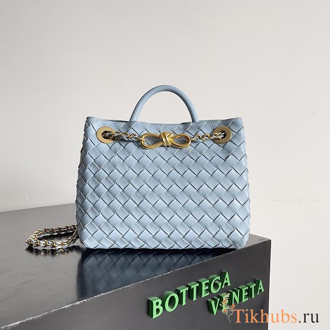 Bottega Veneta Small Andiamo Blue 25x22x10.5cm - 1