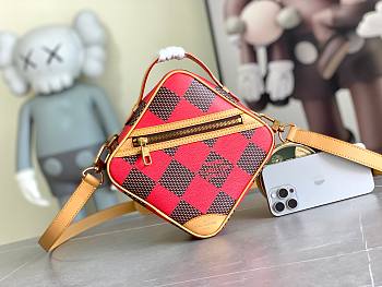 Louis Vuitton LV Chess Messenger Red Bag 24 x 24 x 8 cm