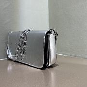 Fendi Fendigraphy Wallet On Chain Silver 21.5x14.5x11cm - 6