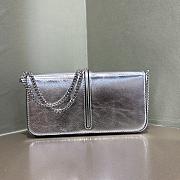 Fendi Fendigraphy Wallet On Chain Silver 21.5x14.5x11cm - 4