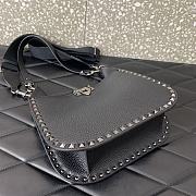 Valentino Garavani Rockstud Leather Black Shoulder Bag 26x20x8cm - 6