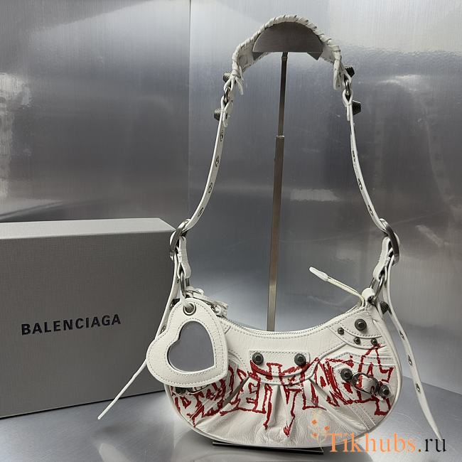 Balenciaga Le Cagole XS Shoulder Bag White 26x16x10cm - 1