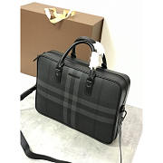 Burberry Slim Ainsworth Briefcase Charcoal 38x9x28cm - 6