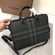 Burberry Slim Ainsworth Briefcase Charcoal 38x9x28cm - 2