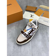 Louis Vuitton LV Trainer Brown Beige White Sneaker - 2