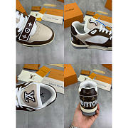 Louis Vuitton LV Trainer Brown Beige White Sneaker - 3