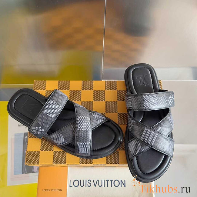 Louis Vuitton LV Venice Mule in Monogram Eclipse - 1