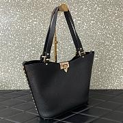 Valentino Garavani Rockstud Tote Bag Black 26x11x24cm - 5