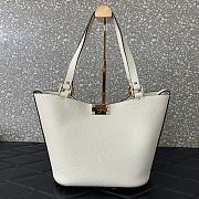 Valentino Garavani Rockstud Tote Bag White 26x11x24cm - 2