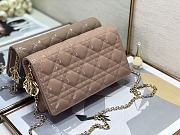 Dior Lady Pouch Patent Rose Pink Bag 21.5 x 11.5 x 3 cm - 3