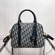 Dior Large D-Vibe Bowling Bag Blue 31 x 22.5 x 11.5 cm - 1