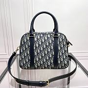 Dior Large D-Vibe Bowling Bag Blue 31 x 22.5 x 11.5 cm - 5