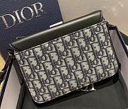 Dior Oblique Galaxy Beige Black 19x14x4cm - 6