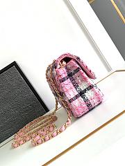 Chanel Small Flap Bag Pink White 20cm - 3