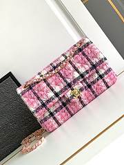 Chanel Medium Flap Bag Pink White 25cm - 1