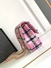 Chanel Medium Flap Bag Pink White 25cm - 3