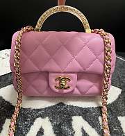 Chanel Mini CF 24S Pink Gold 20x13x7cm - 3