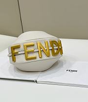 Fendi Fendigraphy Mini White Bag 20x13x7.5cm - 3