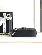 Chanel Matelasse Camera Shoulder Bag Caviar Black 24cm - 3