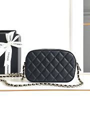 Chanel Matelasse Camera Shoulder Bag Caviar Black 24cm - 2
