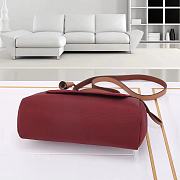 Hermes Ruby Canvas Leather Herbag Zip 31 Bag 31x10x26cm - 6