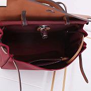 Hermes Ruby Canvas Leather Herbag Zip 31 Bag 31x10x26cm - 3