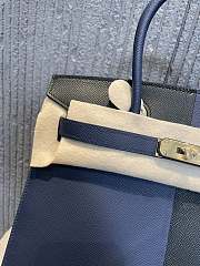 Hermes 30 Birkin Casaque Black Navy Blue 30cm - 4