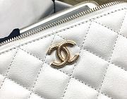 Chanel Vanity Case Top Handle White Bag 17x9.5x8cm - 3