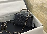 Chanel Vanity Case Top Handle Black Bag 17x9.5x8cm - 6