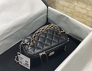 Chanel Vanity Case Top Handle Black Bag 17x9.5x8cm - 4