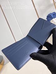 Louis Vuitton LV Wallet Multiple Blue 11.5 x 9 x 1.5 cm - 3