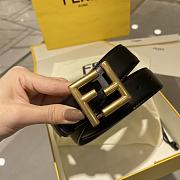 Fendi Black Belt 3.5cm - 4