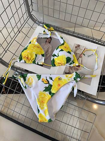 DG White Yellow Bikini