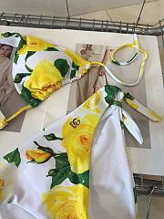 DG White Yellow Bikini - 4