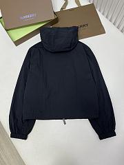 Burberry Black Cropped Nylon Jacket - 2