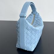 Bottega Veneta Mini Wallace Blue 23x13x9.5cm - 5