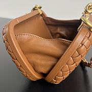 Bottega Veneta Knot With Chain Cognac 19x11.5x5cm - 3