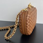 Bottega Veneta Knot With Chain Cognac 19x11.5x5cm - 2