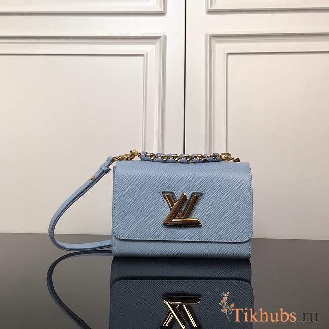 Louis Vuitton LV Twist MM Blue 23x17x9.5cm - 1