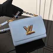 Louis Vuitton LV Twist MM Blue 23x17x9.5cm - 3