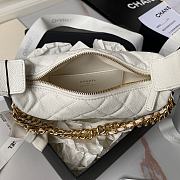 Chanel White Pouch Bag 18x17x8cm - 5