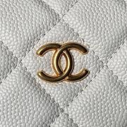 Chanel White Pouch Bag 18x17x8cm - 3