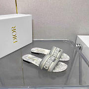 Dior Dway Slide Gray Toile de Jouy - 1