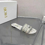 Dior Dway Slide Gray Toile de Jouy - 2