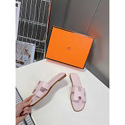 Hermes Oran H Sandals Slippers Classic Rose Pale - 2