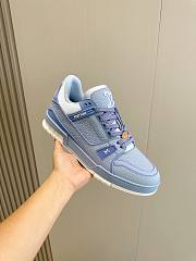 Louis Vuitton LV Trainer Blue Sneaker - 4