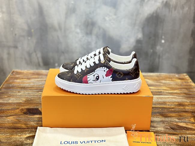 Louis Vuitton LV Time Out Sneaker Black White - 1