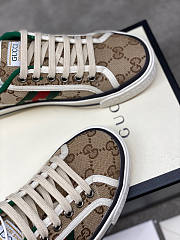 Gucci Wmns Tennis 1977 Beige Ebony Sneaker - 3