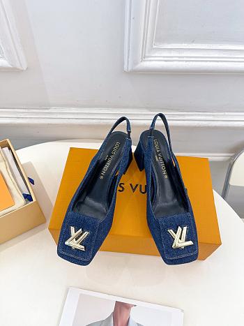 Louis Vuitton LV Pump Blue Denim Heel 5.5cm