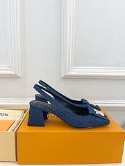 Louis Vuitton LV Pump Blue Denim Heel 5.5cm - 4